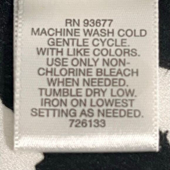 Liz Claiborne Black And White Sleeveless Top   Size L - Picture 4 of 4